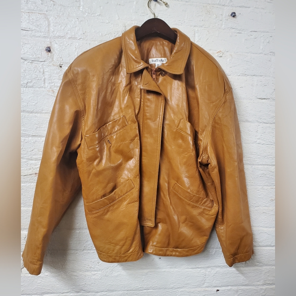 Ann Taylor leather coat